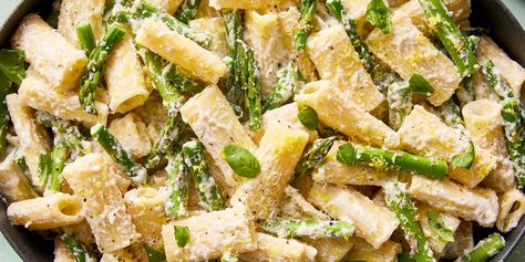 Ricotta Asparagus, Vegetable Pesto, Summer Comfort Food, Asparagus Pasta Salad, Loaded Sweet Potato, Asparagus Pasta, Ricotta Pasta, Veggie Pasta, How To Cook Asparagus