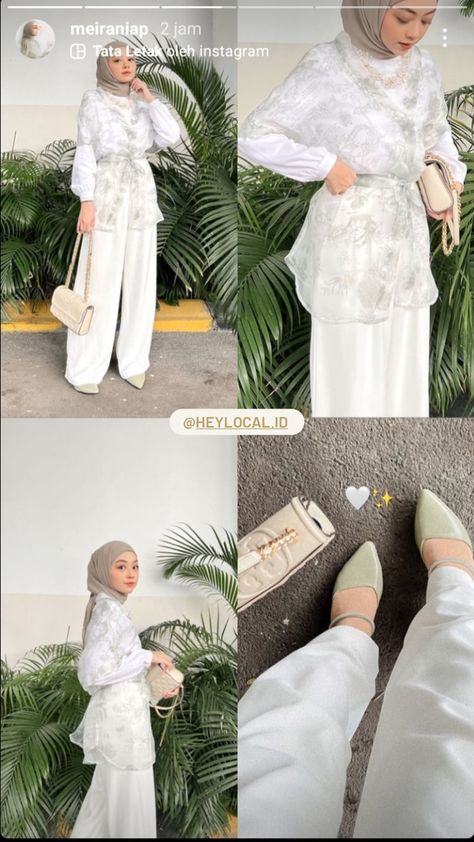 Outfit Kondangan Simple, Style Kondangan, Lebaran Outfit, Ootd Kondangan Hijab Styles, Mix And Match Outfits Hijab, Kondangan Outfit, Outfit Kondangan, Ootd Hijab Casual, Dress Kondangan