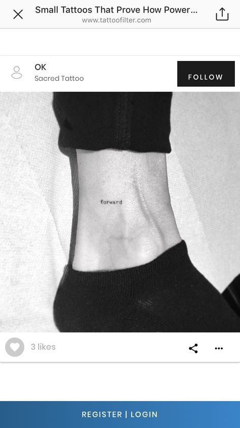 Tattoo Men Minimalist, Minimal Tattoo Men, Motivation Tattoo, Ankle Tattoo Men, Calf Tattoo Men, Grace Tattoos, Tattoo Quotes For Men, Bff Tattoos, Modern Tattoos