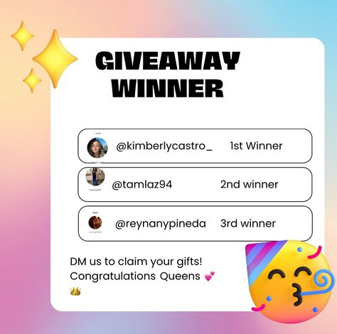 “🎉 Drumroll, please! 🥁 We’re beyond excited to announce not one, not two, but THREE lucky winners of our amazing Instagram giveaway! 🏆✨ You’ve each snagged 2 amazing services and we can’t wait to see how you enjoy them! 🎁 Thank you to everyone who participated—you all brought so much joy and energy to this giveaway! 🌟 But don’t worry if you didn’t win this time—there’s always more fun (and more prizes) coming your way soon! 😉 Stay tuned, stay fabulous, and keep the good vibes rolling! 🎉 #Tri... Giveaway Announcement Instagram, Giveaway Winner Announcement Instagram, Giveaway Announcement, Instagram Giveaway, Giveaway Winner, Stay Tuned, Good Vibes, More Fun, The Good