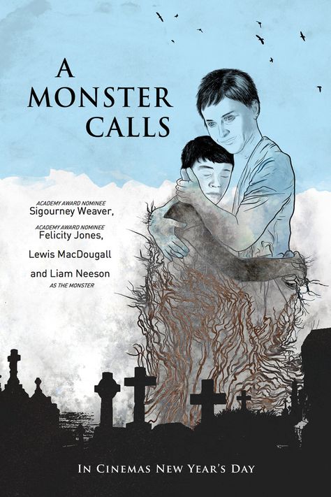 A Monster Calls (2016) ~ Alternative Movie Poster by Edgar Ascensao #amusementphile Motivate Myself, A Monster Calls, Poster Competition, Contemporary Drawing, Movies Posters, Liam Neeson, Minimal Movie Posters, Minimal Poster, Book Things