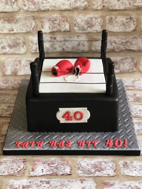 Boxing Ring Cake Boxing Ring Cake, Boxing Cake Ideas, Boxing Cake, Boxing Rings, Boxing Ring, Ring Cake, Kids Cakes, Box Ring, Baking Ideas