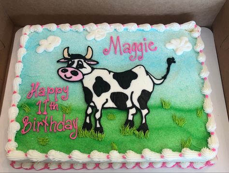 Cow Sheet Cake Ideas, Cow Themed Sheet Cake, Cow Sheet Cake Birthday, Cow Print Sheet Cake, Cow Sheet Cake, Valentines Cakes, Birthday Sheet Cakes, Mothers Day Cake