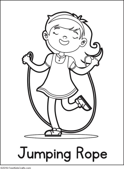 Physical Activity Coloring Pages Exercise Crafts For Preschoolers, Exercise Projects For Preschool, Fitness Coloring Pages, Preschool Exercise Activities, Preschool Exercise, Physical Activities For Preschoolers, Old Fashioned Games, Elementary Physical Education, Holiday Worksheets