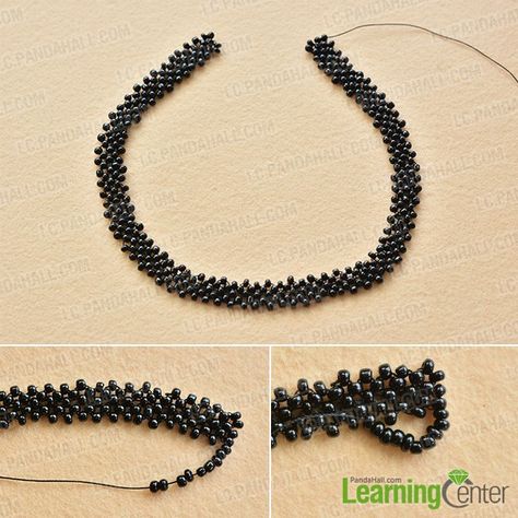 Wanna learn chick necklace? If yes, you can never miss today’s Pandahall original DIY project - vintage black seed bead choker necklace. Black Beaded Necklace For Festivals, Black Beaded Choker For Jewelry Making, Casual Black Beaded Choker Necklace, Evening Black Beaded Choker Necklace, Vintage Black Beaded Festival Necklace, Bead Choker Necklace, Seed Bead Choker, Curved Bar Necklace, Vintage Choker Necklace