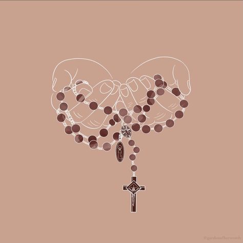 Rosary Wallpaper Aesthetic, Rosary Illustration, Catolico Aesthetic, Rosario Wallpaper, Wallpapers Catolicos, Rosary Wallpaper, Son In Heaven, God Reveals, Roman Catholic Art