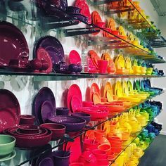 Fiesta Wear Dishes, Kitchen Props, Fiesta Kitchen, Fiesta Dishes, Family Compound, Dinner Ware, Colorful Dishes, Fiesta Dinnerware, Drop Cloth Curtains