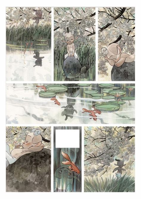 Man Arenas, "Yaxin Le Faun" Man Arenas, Graphic Novel Illustration, Comic Frame, Comic Layout, Graphic Novel Art, Comic Manga, Bd Comics, Poetry Art, Art And Illustration