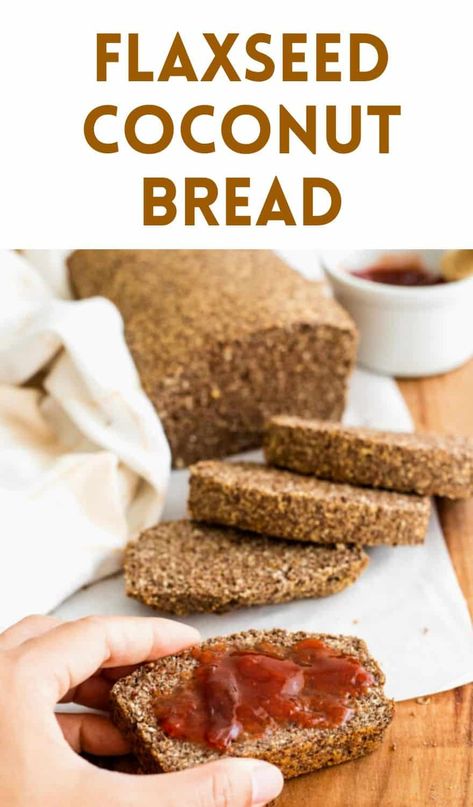 Gluten Free Quick Bread, Flaxseed Bread, Coconut Bread, Savory Meals, Gluten Free Recipes Bread, Flax Seed Recipes, Easy Bread Recipes, Flaxseed, 140 Pounds