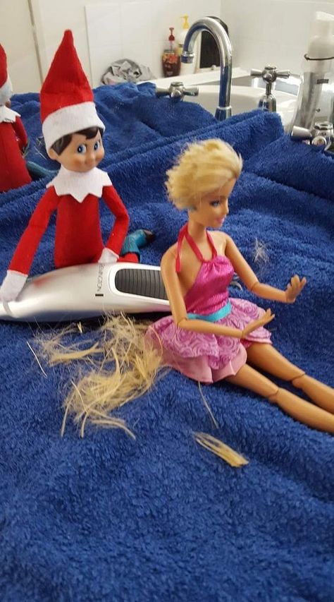 Naughty Elf! 20 Funny Elf On The Shelf Ideas Elf On Shelf Funny, Elf On The Shelves, Funny Elf On The Shelf, Elf Ideas Easy, Easy Elf On The Shelf, Bad Elf, Easy Elf, Elf Magic, Awesome Elf On The Shelf Ideas