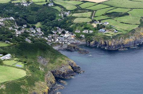 Cadgwith Cove in Cornwall UK aerial image by John Fielding #cadgwith #cornwall #coast #aerial English Country Manor, Cornwall Coast, Aerial Images, Devon And Cornwall, Scottish Islands, England And Scotland, D F, British Isles, Aerial Photography