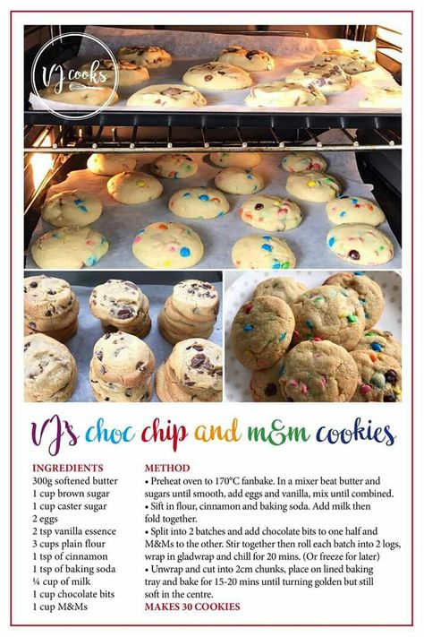 Summer Bakes, Chocolate Chip Biscuits, Homemade Cookbook, Cookie Recipes Homemade, Summer Baking, Biscuits Recipe, Delicious Cookie Recipes, Easy Baking Recipes Desserts, Cookies Recipes