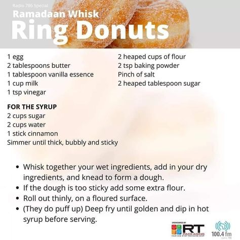 Types Of Donuts, Doughnut Recipe Easy, Baked Donut, Creative Dessert Recipes, Homemade Donuts Recipe, Amazing Food Hacks, Sweet And Spicy Chicken, Baked Donut Recipes, Sweet Breakfast Treats