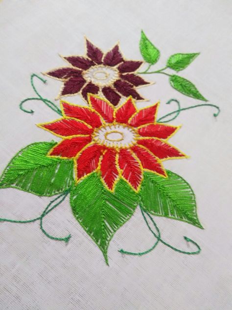 Fly Filling Stitch Aari Design, Fly Stitch Filling Design In Aari, Lotus Image, Fly Stitch, Button Hole Stitch, Easy Flower Drawings, Aari Designs, Flower Drawings, Bead Embroidery Tutorial