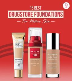 Best Foundations For Aging Skin Over 50, Best Foundation For Aging Skin Over 50, Foundation For Older Skin, Best Drugstore Foundation, Makeup Over 50, Makeup For Older Women, Best Lotion, Drugstore Foundation, Best Drugstore Makeup