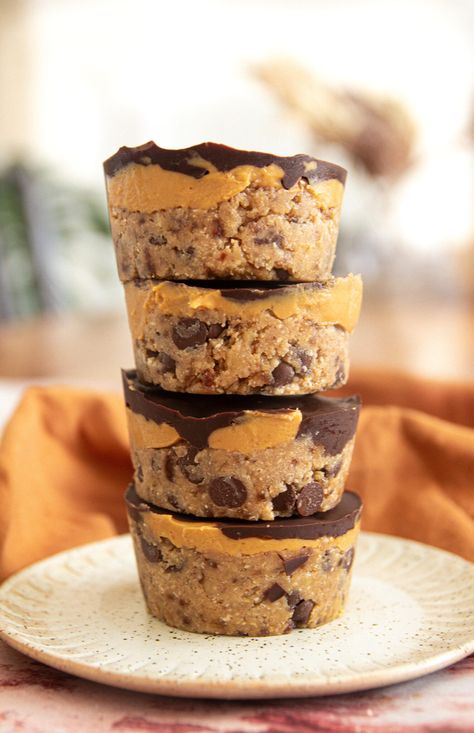 Peanut Butter Loaf, Cookie Dough Peanut Butter, Recipe With Chocolate Chips, Peanut Butter Cups Recipe, Peanut Butter Bread, Good 4 U, Vegan Cookie, Raw Cookie Dough, Vegan Cookie Dough