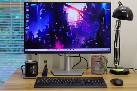 Dell S2722QC 27-inch 4K Monitor Review - StorageReview.com Dell Monitor, Desktop Monitor, Desk Setups, Desk Setup, Use Case, Multi Tasking, Really Cool Stuff, Cable, Resolution