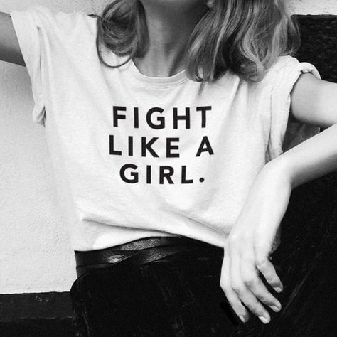 Statement Shirts, Women Feminism, Feminist Tees, Outfit Quotes, Gareth Pugh, Shirts Women Fashion, Like A Girl, Psychobilly, Rock Chic