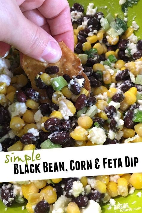 Vinegar Salad Dressing, Black Bean Corn, Black Bean Salad, Appetizers For A Crowd, Feta Dip, Potluck Dishes, Potluck Recipes, Salad Dressing Recipes, Party Foods