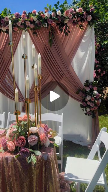 Quinceañera Backdrop Ideas, Outdoor Quinceanera Ideas, Quinceañera Backdrop, Diy Wedding Backdrop, Backdrop Ideas, Sweet 15, Outdoor Party, Sweet Sixteen, Wedding Backdrop