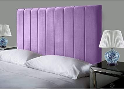 Purple Velvet Bed, Purple Bed Ideas, Purple Headboard Bedroom, Lilac Headboard, Crushed Velvet Headboard, Purple Headboard, Purple Bed, Bed Makeover, Velvet Purple