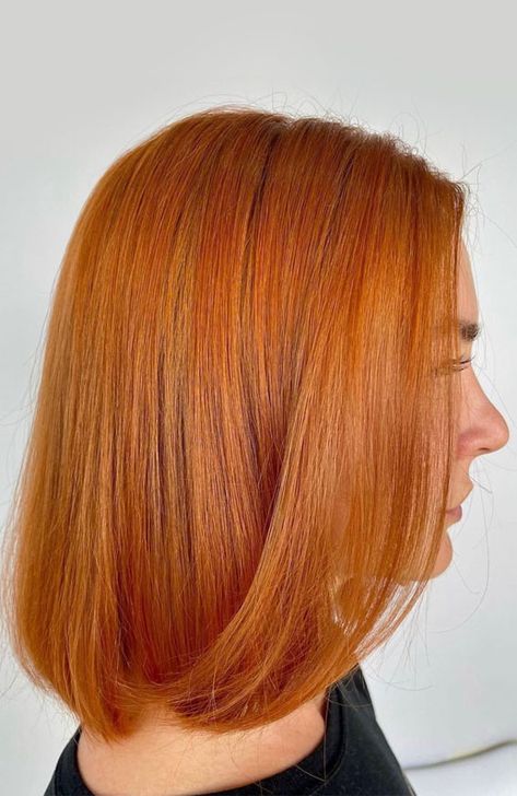 Hair Color Ideas Orange, Balayage Auburn Hair, Orange Copper Hair Color, Orange Copper Hair, Copper Hair Colour, Balayage Auburn, Golden Copper Hair, Copper Hair Dye, Light Copper Hair