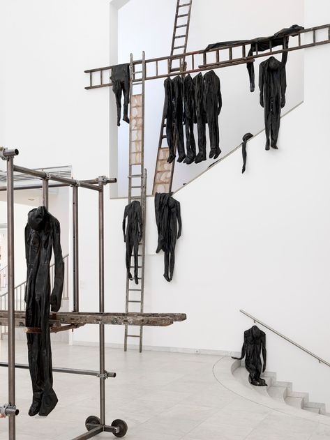 Fashion Installation, Contemporary Art Daily, A Ladder, Art Installation, Sculpture Installation, Stage Design, Conceptual Art, Visual Merchandising, Exhibition Design