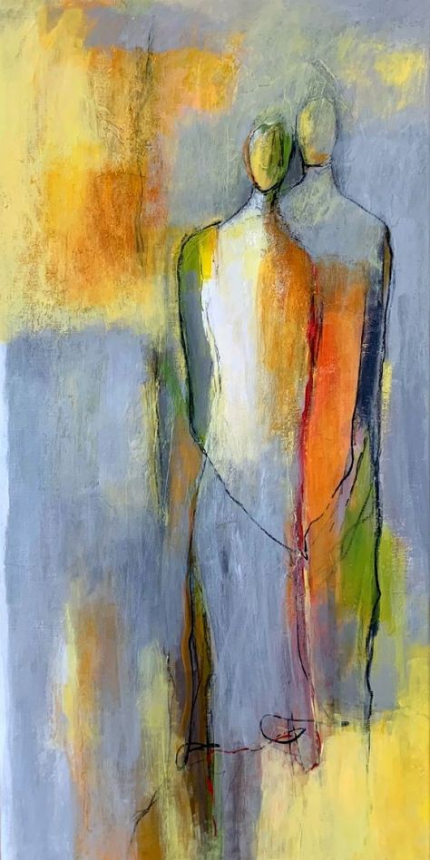 Large Abstract Watercolor Paintings, Abstract Human Painting, Abstract People Painting, Christmas Canvas Painting, Abstract Figure Painting, Abstract Figure Art, Canvas Painting Ideas For Beginners, Canvas Painting For Beginners, Painting Ideas For Beginners