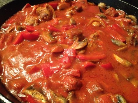 Sausage Scallopini Recipe, Sausage Scallopini, Crockpot Italian Sausage, Sausage Dishes, Beef Sausage, Hot Italian Sausage, Sweet Italian Sausage, Sausage And Peppers, Pasta Dinners