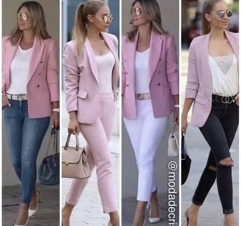 Mother Of The Groom Outfits, Pink Shoes Outfit, Blazer Rosa, Mother Of The Bride Outfits, Look Rose, Interesting Outfits, Bride Outfits, Mother Of The Bride Outfit, Outfit Mujer