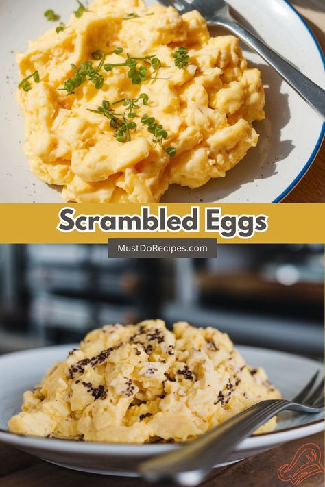 Scrambled Eggs Gordon Ramsay Eggs, Creamy Scrambled Eggs, Scrambled Eggs Recipe, Egg Dishes, Eggs Recipe, Egg Dish, Gordon Ramsay, Delicious Breakfast, Fresh Eggs