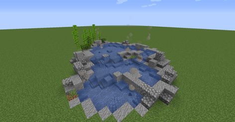 Minecraft Build Inspiration — I made a hot spring with bamboo and steam created... Minecraft Hot Springs Ideas, Japanese Hot Springs Minecraft, Minecraft Hot Springs, Minecraft Park, Minecraft Japanese House, Minecraft Japanese, Build Minecraft, Japanese Hot Springs, Build Inspiration