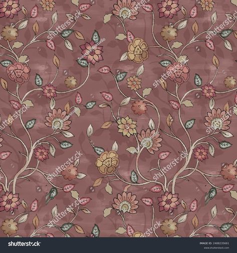 Colorful Beautiful Traditional Indian Floral Kalamkari Stock Illustration 2488235661 | Shutterstock Kalamkari Pattern, Kalamkari Design, Twitter Banner, Science Signs, Schedule Design, Shop Icon, Color Palette Generator, Holiday Illustrations, Collage Maker