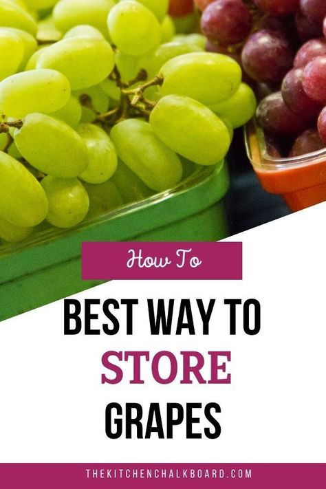 Keeping Grapes Fresh Longer, How To Store Fruits In Fridge, Best Way To Store Fresh Fruit, How To Clean Grapes With Vinegar, Best Way To Store Fruit, Fresh Fruit Storage, Grape Storage In Fridge, How To Wash Grapes With Vinegar, Best Way To Store Grapes In Fridge