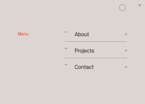 Website Menu Design, Cv Website, Website Navigation, Menu Design Inspiration, Minimalist Web Design, Website Layouts, Agency Portfolio, Website Menu, 포트폴리오 레이아웃