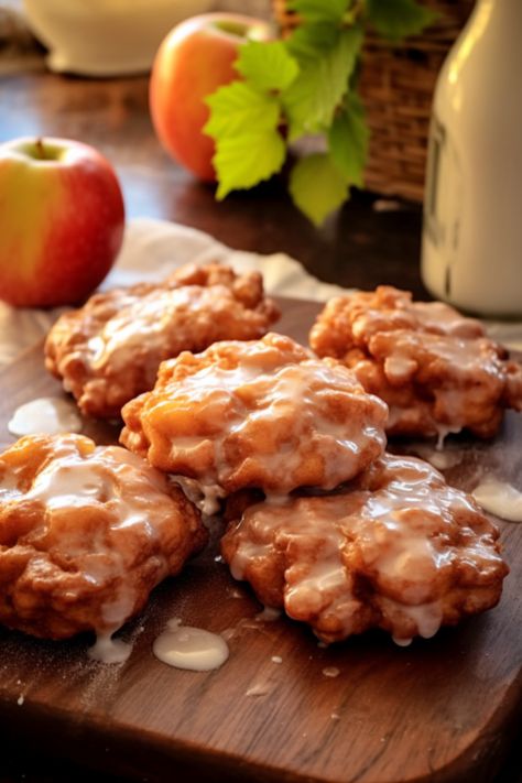 Freezing Apples, Easy To Make Breakfast, Fritters Recipe, Creative Snacks, Cooking Thermometer, Fritter Recipes, Apple Fritters, Homemade Apple, How To Make Breakfast