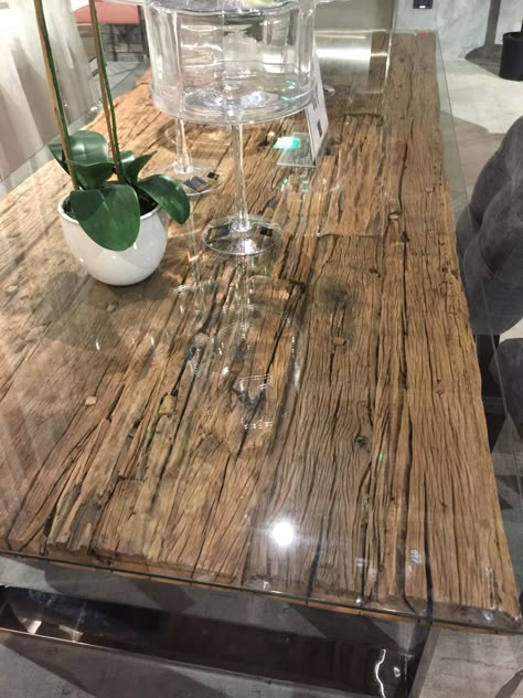 Rustic Wood Table, Table Glass Top, Wood Resin Table, Barnwood Furniture, Wood Store, Table Glass, Log Furniture, Resin Table, Wood Resin