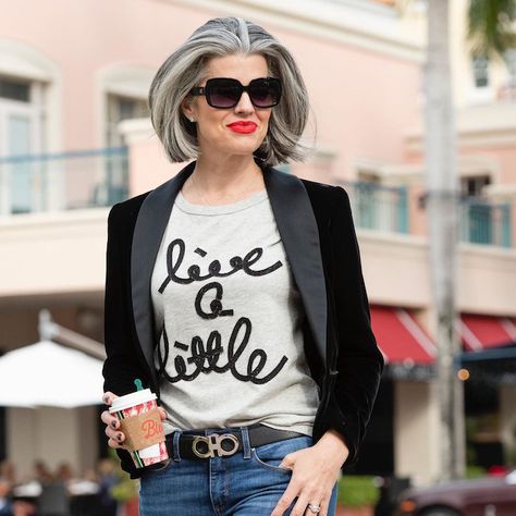 Nikol Johnson, Lip Lipstick, Chanel Suit, Dress Up Jeans, Ageless Style, Pink Chanel, Makeup And Hair, Red Lip, Hair Tutorials