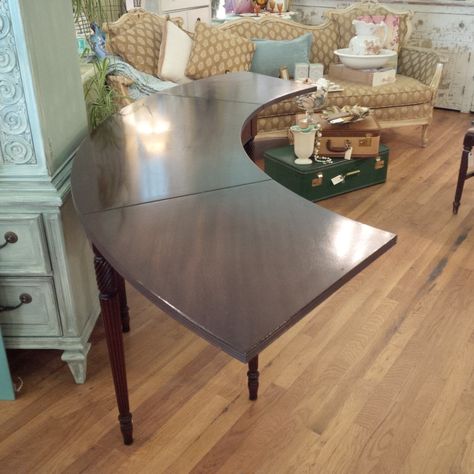 Antique Mahogany Semi-circle Table Semi Circle Table, Point Pleasant Beach, Circle Table, Point Pleasant, Candy Table, Inside Me, I Shop, Bespoke, Dining Table