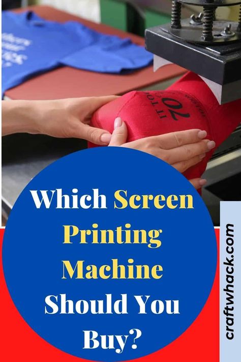 For your screen printing business you want to best machine money can buy. Craftwhack has reviewed and compared five of the best screen printing machines from which you can choose to buy. We have highlighted their features, what we like and don’t like, the pros and cons, and out top pick. To further help you make the right choice we have included comprehensive tips as well as valuable operating techniques. Learn more… #screenprinting #screenprintingmachine #screenprintingbusiness Tshirt Printing Business, Screen Printing Business, Screen Printing Press, Printmaking Ideas, Printmaking Supplies, Printmaking Projects, Screen Printing Machine, Tshirt Printing, Screen Printer