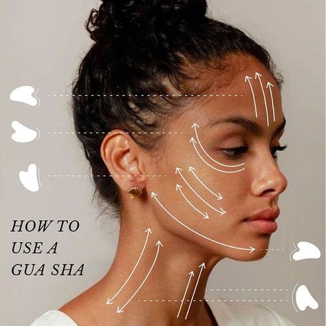 Gua Sha 101 : All About How To Use The Gua Sha Tool – Sublime Life Double Menton, Face Tools, Gua Sha Facial, Gua Sha Tools, Stone Massage, Facial Exercises, Face Yoga, Face Massage, Facial Massage