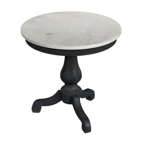 White Marble Side Table, Living Room Types, Pedestal Side Table, Marble Collection, Round Accent Table, Marble Wood, Wood Pedestal, White Side Tables, Marble Side Tables