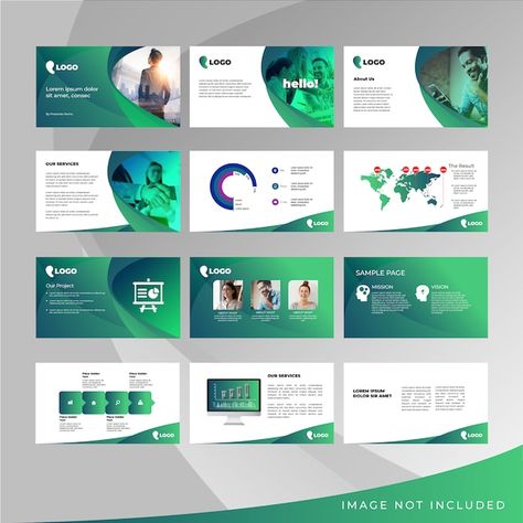 Powerpoint Design Inspiration, Presentation Folder Design, Medical Website Design, Corporate Website Design, Ppt Template Design, Presentation Design Layout, Design Powerpoint, Slides Design, Vector Elements