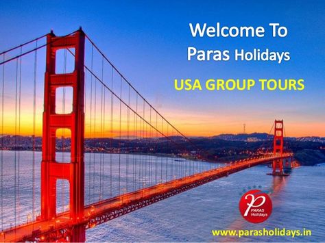 USA Group Tour Packages from Delhi India by Paras Holidays Pvt Ltd via slideshare San Francisco Bridge, San Francisco At Night, Famous Bridges, Coordinate Plane, San Francisco Golden Gate Bridge, Holiday Offer, Famous Buildings, All I Ever Wanted, Famous Landmarks