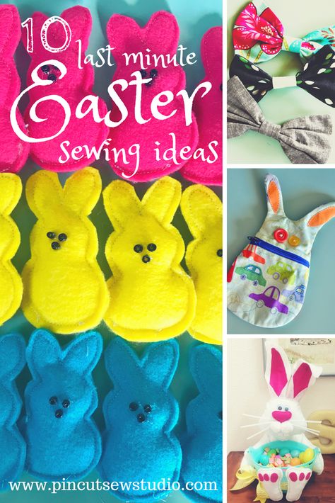 Easter sewing ideas Easter Sewing Crafts For Kids, Simple Easter Sewing Projects, Fabric Easter Crafts, Easy Easter Sewing Projects, Easter Sewing Ideas, Easter Sewing, Peep Sewing Pattern Free, Fabric Easter Egg Pattern Free Sewing, Easter Sewing Projects