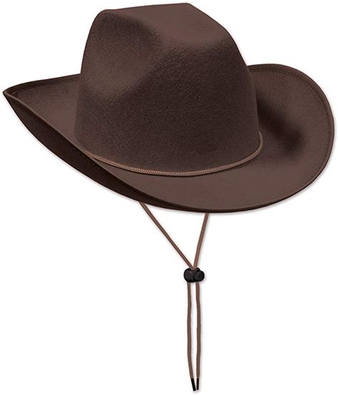 Cowboy Hat Costume, Cowboy Hat Brown, Brown Cowboy Hat, Felt Cowboy Hat, Western Theme Party, Felt Cowboy Hats, Chapeau Cowboy, Cowgirl Costume, Halloween Costume Accessories