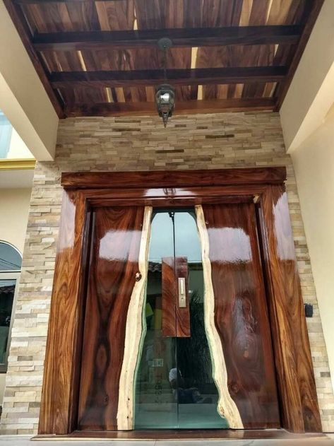 Epoxy Door, Wooden Glass Door, Modern Entrance Door, Wood Resin Table, Front Door Design Wood, Custom Wood Doors, Wooden Front Door Design, Doors Interior Modern, Modern Home Interior Design