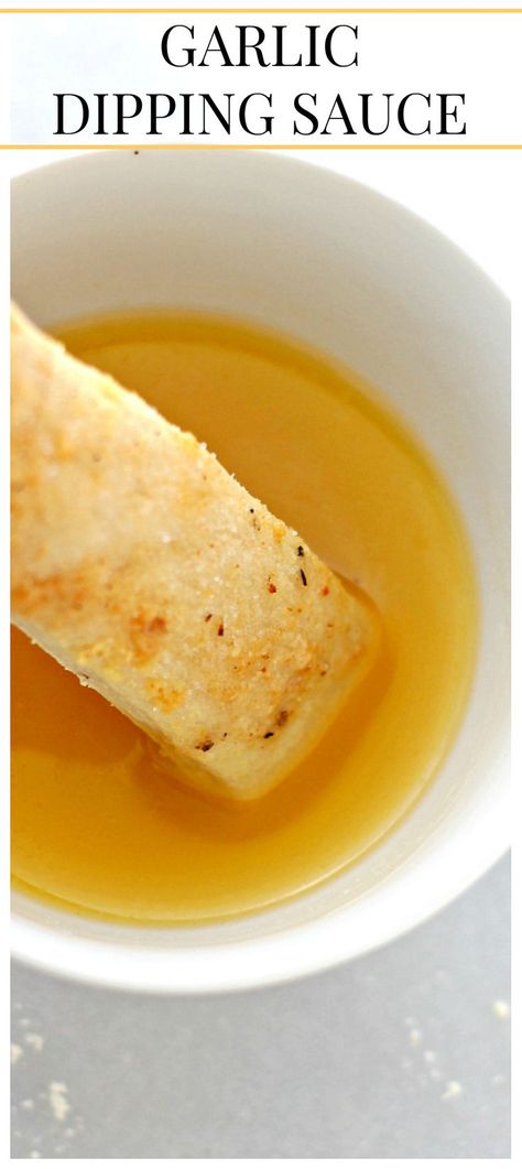 Garlic Dipping Sauce - I love this buttery garlic sauce! It is perfect for dipping breadsticks or pizza! Buttery Garlic Sauce For Pizza, Bread Stick Dipping Sauce, Garlic Parmesan Breadsticks, Parmesan Breadsticks, Buttery Garlic Sauce, Garlic Dipping Sauce, Bread Dipping, Garlic Breadsticks, Dip Sauce