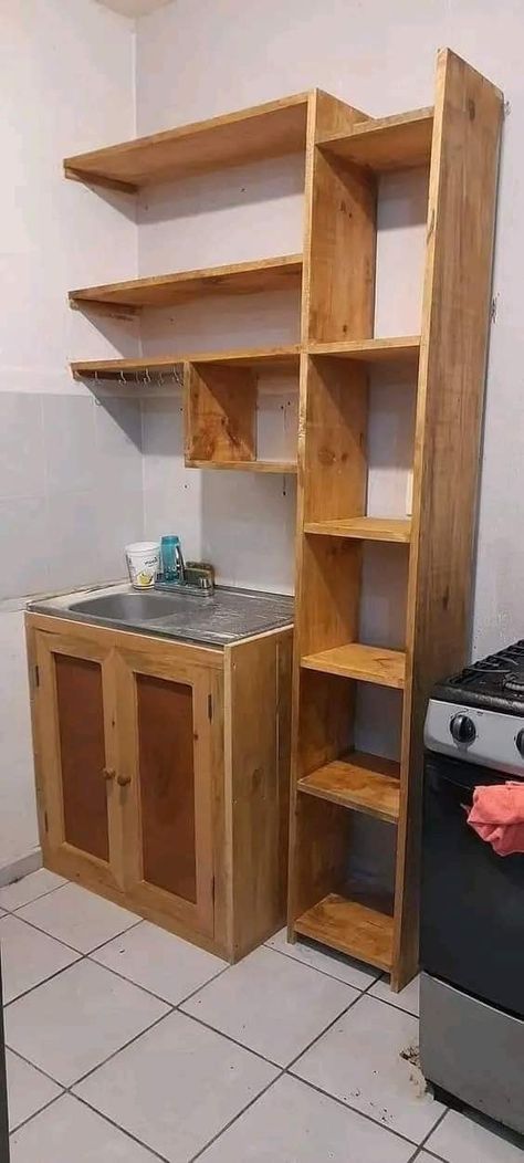 Ideas Para Cocina, Tiny Kitchen Design, Small Apartment Kitchen, Small Kitchen Decor, Casa Vintage, Diy Kitchen Decor, Diy Furniture Renovation, Small Room Design, Apartment Decor Inspiration