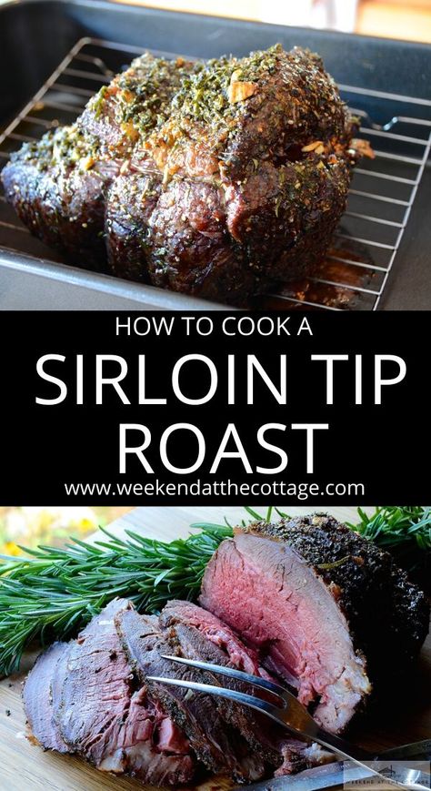 Sirloin Beef Roast, Top Sirloin Roast Recipe, Sirloin Roast Recipes, Beef Sirloin Tip Roast, Tip Roast, Tender Roast Beef, Sirloin Roast, Sirloin Tip Roast, Sirloin Tips